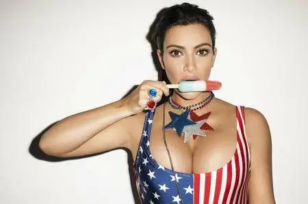 Kim Kardashian West by Terry Richardson for 4th July