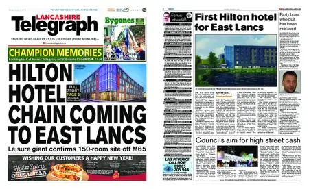 Lancashire Telegraph (Blackburn, Darwen, Hyndburn, Ribble Valley) – January 08, 2019