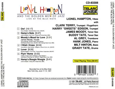 Lionel Hampton & The Golden Men Of Jazz – Live At The Blue Note (1991)