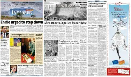 Philippine Daily Inquirer – January 24, 2010