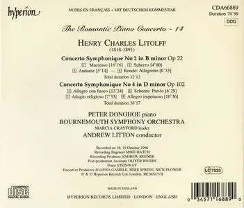 Peter Donohoe, Andrew Litton - The Romantic Piano Concerto Vol. 14: Litolff: Concertos symphoniques Nos 2 & 4 (1997)