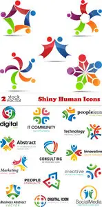 Vectors - Shiny Human Icons