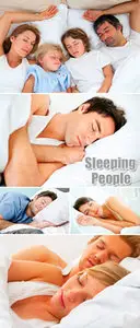 Stock Photo - Sleeping People