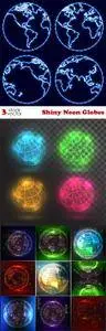 Vectors - Shiny Neon Globes