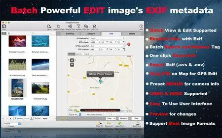 Image Exif Editor 4.5 Mac OS X