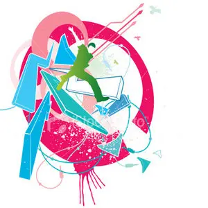 Vector jumper pattern background
