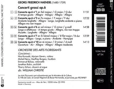 William Christie, Les Arts Florissants - George Frideric Handel: Concerti Grossi Op.6 (1995)
