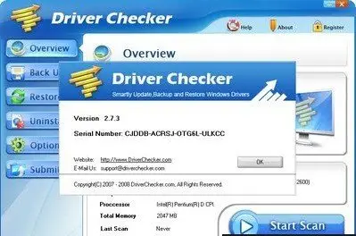 Driver Checker 2.7.3 Build 2009-04-18