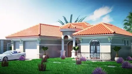 3d visualization , 3ds Max ,v-ray ,ps : 3D render the VILLA