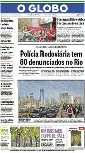 Jornal O Globo - 01 de novembro de 2012 - Quinta