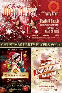 GraphicRiver Christmas Party Flyer Templates Bundle Vol.4