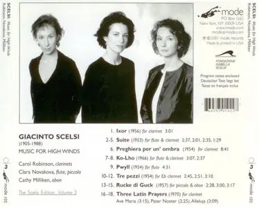 Giacinto Scelsi - Volume 3: Music For High Winds (2001)