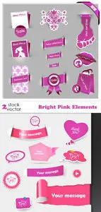 Vectors - Bright Pink Elements
