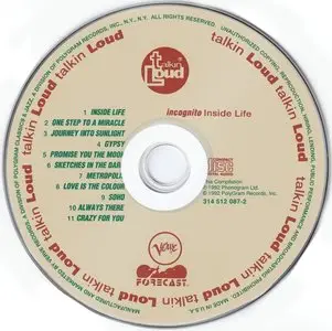 Incognito - Inside Life (1991) {Talkin' Loud 848-546-2}