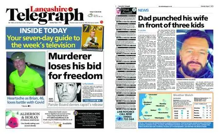 Lancashire Telegraph (Blackburn, Darwen, Hyndburn, Ribble Valley) – August 07, 2021