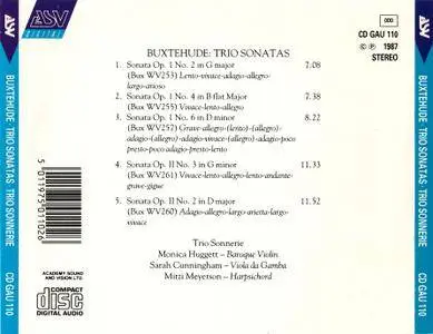 Trio Sonnerie - Dietrich Buxtehude: Trio Sonatas (1987)