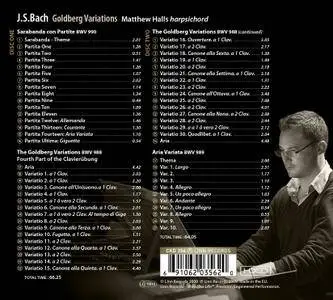 Matthew Halls - J.S.Bach: Goldberg Variations (2010) [Official Digital Download 24/44]