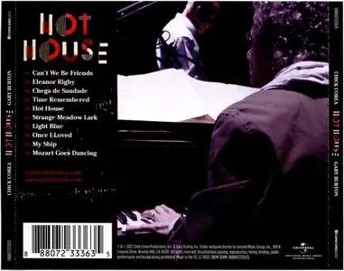 Chick Corea / Gary Burton - Hot House (2012) {Concord}