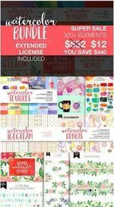 CreativeMarket - Watercolor Bundle