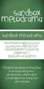 Sandbox Melodrama Font