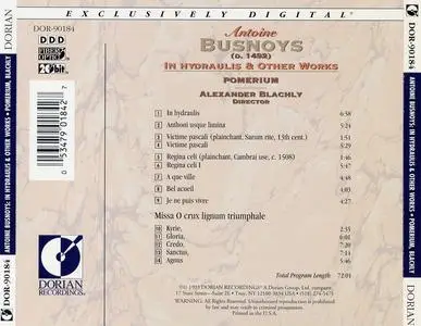 Alexander Blachly, Pomerium - Antoine Busnois: In hydraulis & other works (1994)