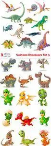 Vectors - Cartoon Dinosaurs Set 3