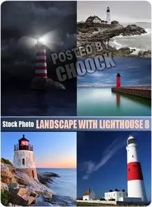 Landscape with lighthouse 8 - Stock Photo