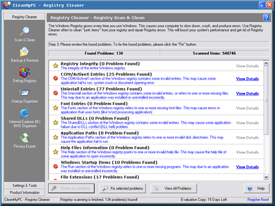 CleanMyPC Registry Cleaner 4.02