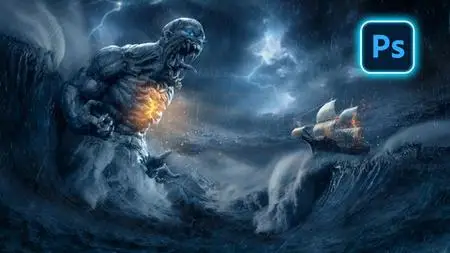 Photoshop advanced manipulation course - The Ocean Monster