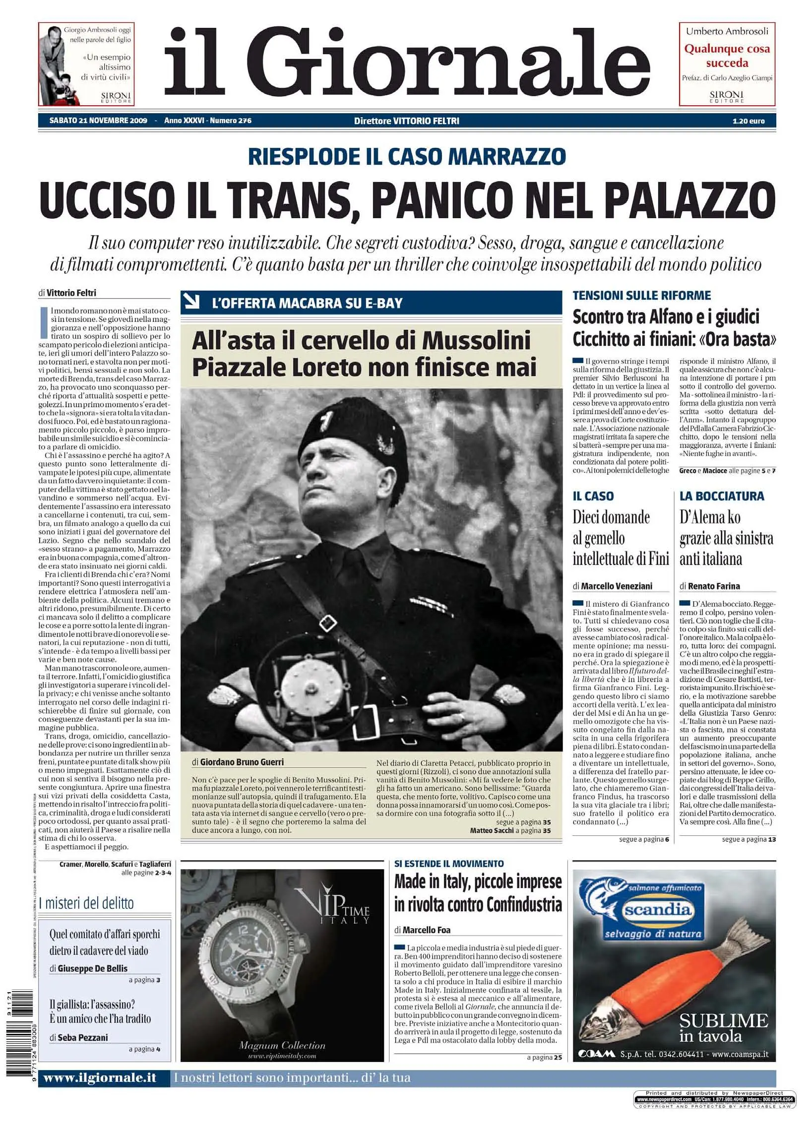 Il Giornale 21 11 2009