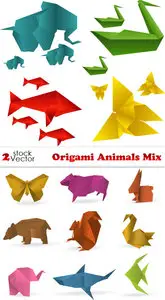 Vectors - Origami Animals Mix