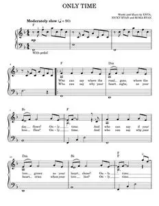 Only time - Enya (Easy Piano)