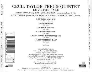 Cecil Taylor - Love For Sale (1959) {1998 Blue Note}