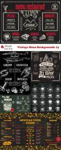 Vectors - Vintage Menu Backgrounds 15
