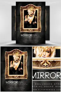 Flyer Template PSD - Mirror Wall