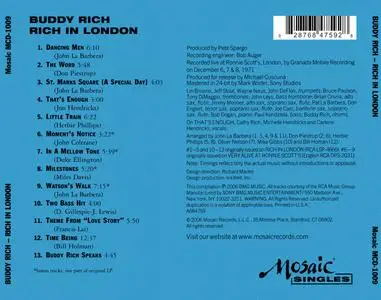Buddy Rich - Rich In London (1971) {RCA--Mosaic Records MCD-1009 rel 2006}