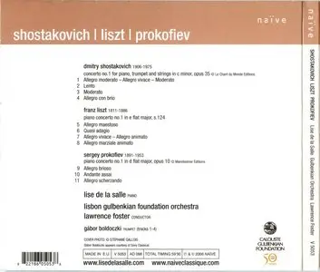 Lise de la Salle - "Piano concertos no.1" Shostakovich, Liszt, Prokofiev (2006)