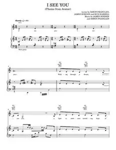 I See You (Theme From Avatar) - Avatar Movie, James Horner, Leona Lewis (Piano-Vocal-Guitar)