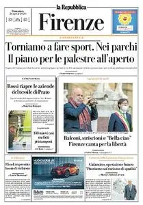 la Repubblica Firenze - 26 Aprile 2020