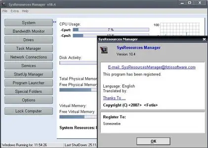 SysResources Manager 10.4 Multilanguage