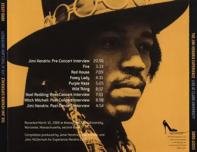 The Jimi Hendrix Experience - Live at Clark University (1999)