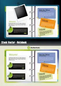 Stock Vector - Notebook