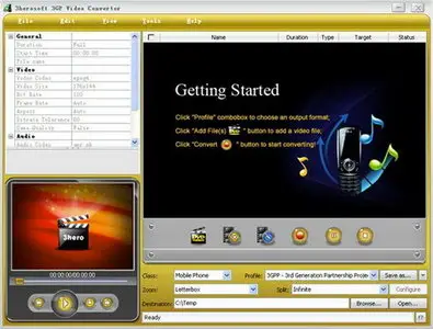 3herosoft 3GP Video Converter 3.5.2.0830 Portable