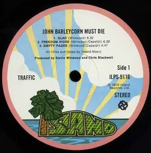 Traffic - John Barleycorn Must Die (Island 1970) 24-bit/96kHz Vinyl Rip