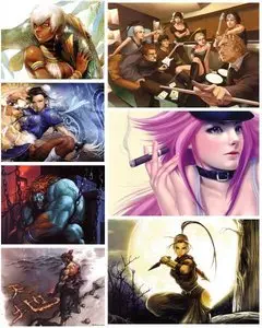 Art illustrations of Street Fighter Tribute Wallpapers Pack