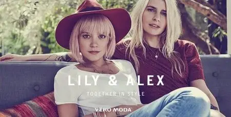 Lily Allen and Alex Brownsell by Ryan Thwaites for VERO MODA Spring 2016 Campaign