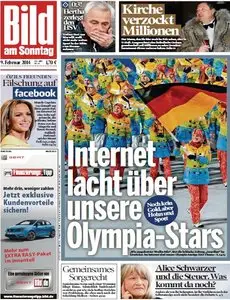 Bild am Sonntag, 09. Februar 2014
