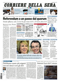 Il Corriere della Sera (13-06-2011)