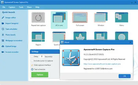 Apowersoft Screen Capture Pro 1.2.1 (Build 10/27/2015) Multilingual