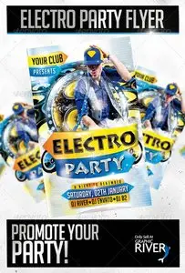 GraphicRiver Electro Party Flyer Template
